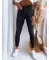 Pantalonii pentru doamne DSTREET JESSABELLE UY1527 NEGRU