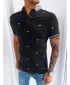 Mens t -thirt cu guler DSTREET PX0573 NEGRU
