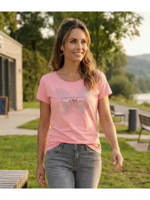 Tricou pentru femei KIXMI ROSIE ROZ DESCHIS
