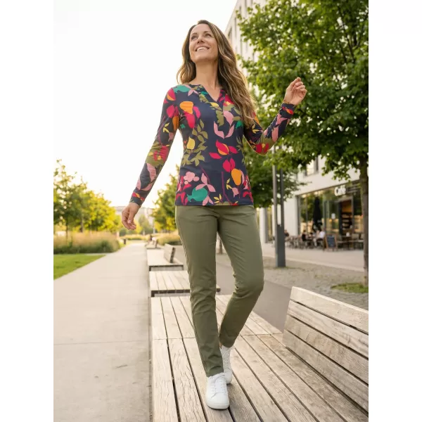  Tricou pentru femei KIXMI ROWENA ALBASTRU INCHIS 