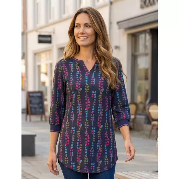  Tricou pentru femei KIXMI ROSALIA ALBASTRU INCHIS 
