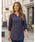 Tricou pentru femei KIXMI ROSALIA ALBASTRU INCHIS