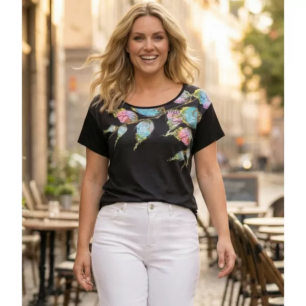  Tricou pentru femei ALTISPORT BAILA NEGRU 