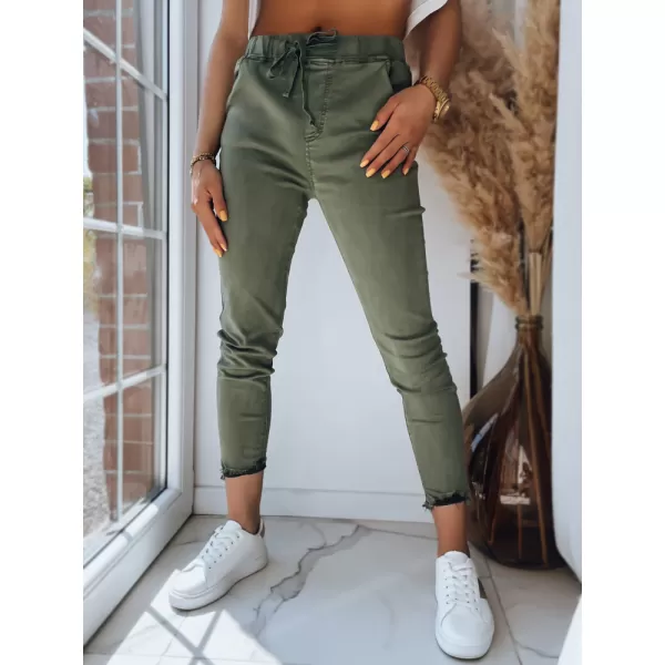  Pantalonii pentru doamne DSTREET MIKI UY1489 VERDE 