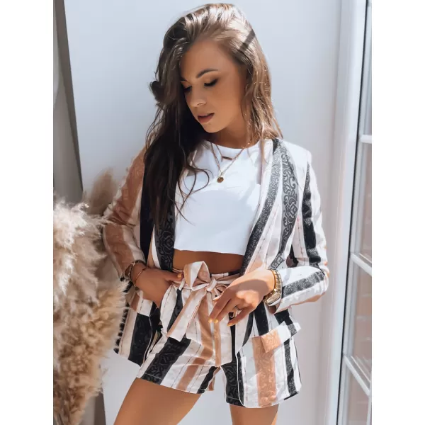  Pantaloni scurți pentru doamne DSTREET REGAL STRIPES SY0297 NEGRU 