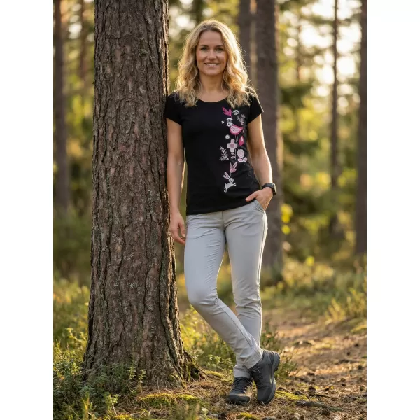  Tricou pentru femei ALTISPORT ALW175122 NEGRU ROZ 