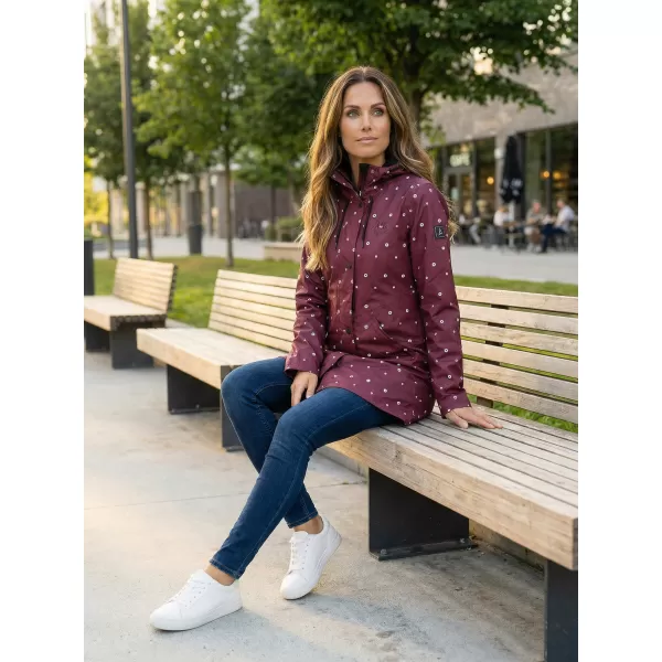  Geaca de toamna de dama ALTISPORT OWEDA LJCB628 BURGUNDIA 