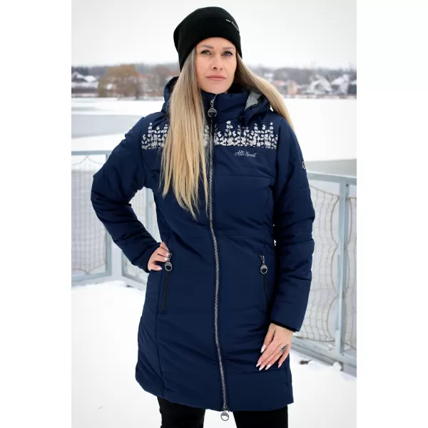  Palton de femei ALTISPORT BEVERLY ALBASTRU INCHIS 