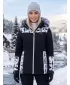Geaca de iarna dama ALTISPORT BIANCA NEGRU