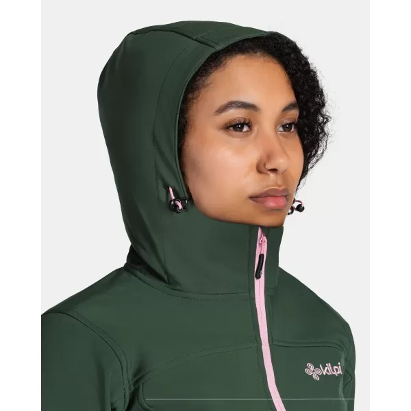 Jachetă softshell de damă KILPI RAVIA-W TL0109KI VERDE ÎNCHIS 