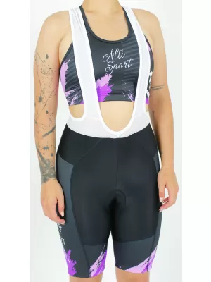 Pantaloni scurți premium pentru ciclism pentru femei ALTISPORT SWE/ALW01S14 VIOLET