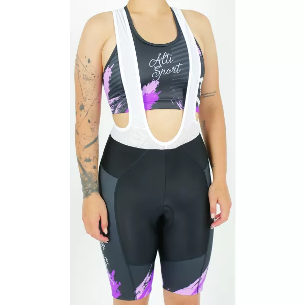  Pantaloni scurți premium pentru ciclism pentru femei ALTISPORT SWE/ALW01S14 VIOLET 