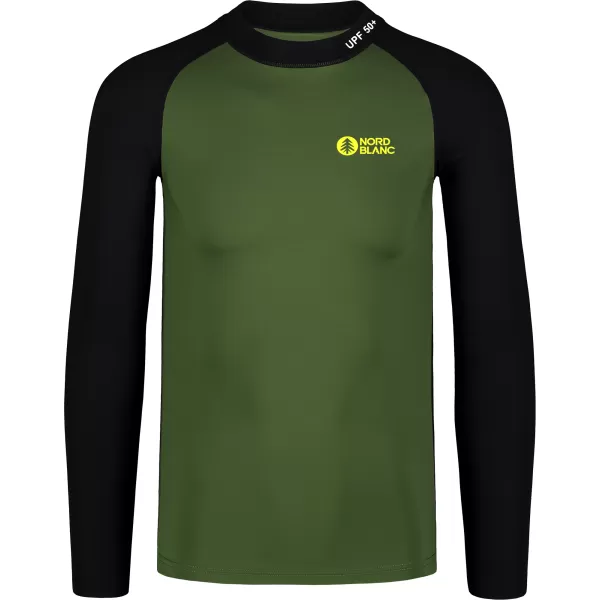  THIRT T -MEN cu protecție UV NORDBLANC SURFER NBSMF7867 VERDE/NEGRU 
