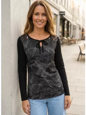 Tricou pentru femei ALTISPORT BELINDA NEGRU