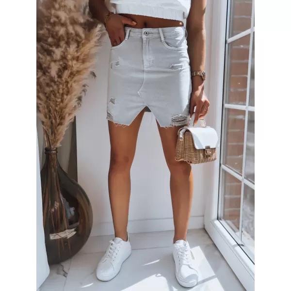  Fusta din denim a doamnei DSTREET FUSIM CY0386 GRI 