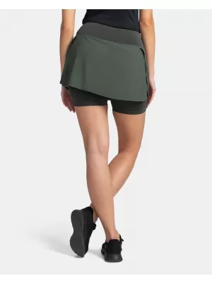 Fusta de dama KILPI TITICACA-W TL0420KI VERDE ÎNCHIS