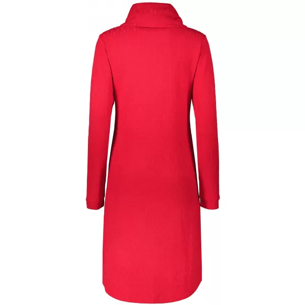  Rochie hanorac de dama KIXMI RIVA ROȘU 