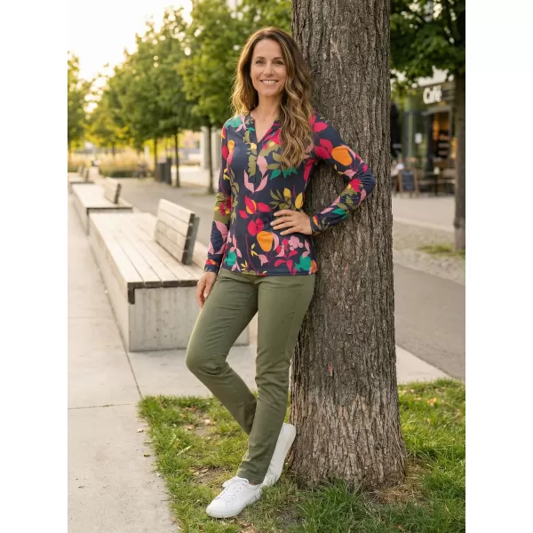  Tricou pentru femei KIXMI ROWENA ALBASTRU INCHIS 