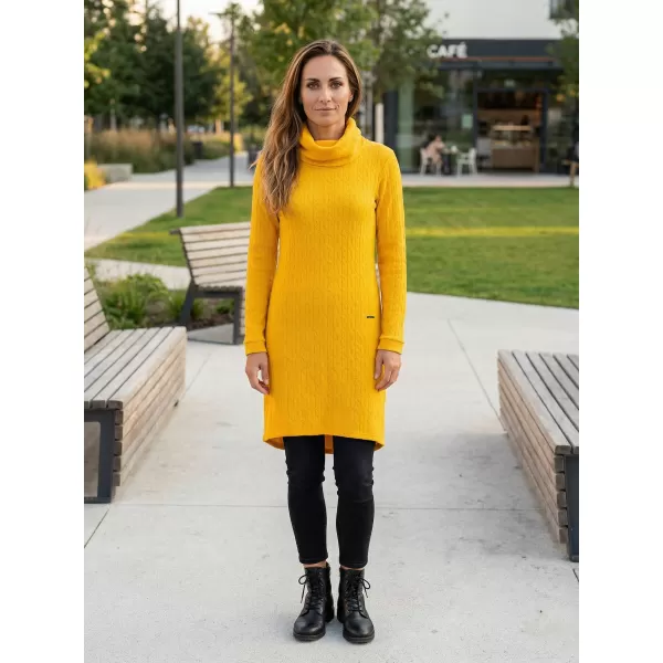  Rochie hanorac de dama KIXMI RIVA GALBEN 