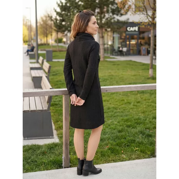  Rochie hanorac de dama KIXMI RIVA NEGRU 