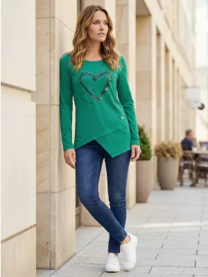 Tricou pentru femei KIXMI RAIMY VERDE