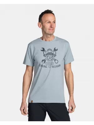 Tricou pentru bărbați KILPI SKULLY-M TM0377KI GRI DESCHIS
