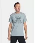 Tricou pentru bărbați KILPI SKULLY-M TM0377KI GRI DESCHIS