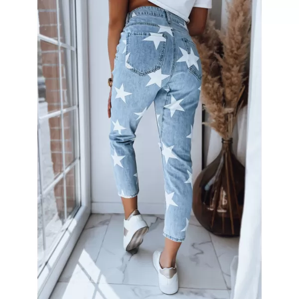  Pantalonii pentru doamne DSTREET CALI UY1487 ALBASTRU 