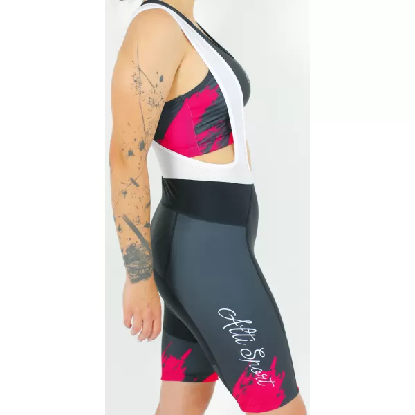  Pantaloni scurți premium pentru ciclism pentru femei ALTISPORT SWE/ALW01S14 ROȘU 