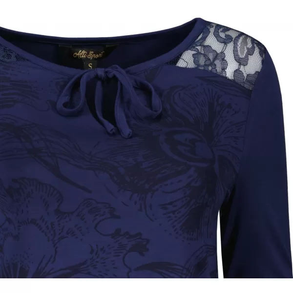  Tricou pentru femei ALTISPORT BELINDA ALBASTRU INCHIS 
