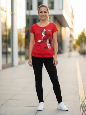 Tricou pentru femei ALTISPORT ALW178120 ROȘU