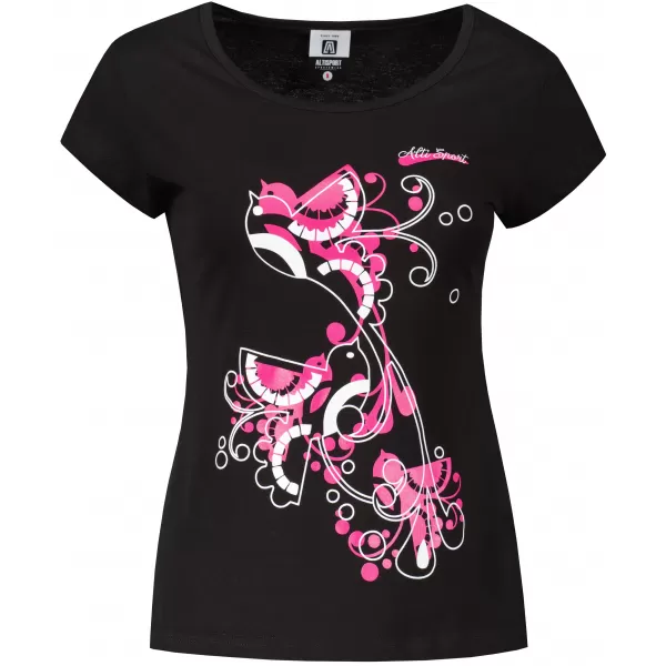  Tricou pentru femei ALTISPORT ALW179122 NEGRU ROZ 