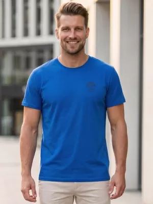 Tricou pentru bărbați SAM 73 DIEGO MT 827 ALBASTRU STRĂLUCITOR