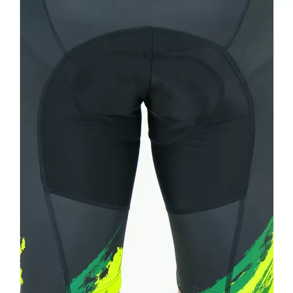  Pantaloni scurți premium pentru ciclism pentru bărbați ALTISPORT SWE/ALM01S13 VERDE 