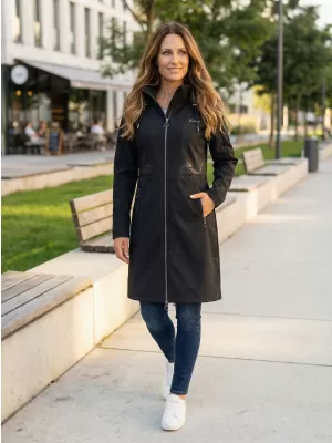 Palton softshell dama KIXMI RITA NEGRU