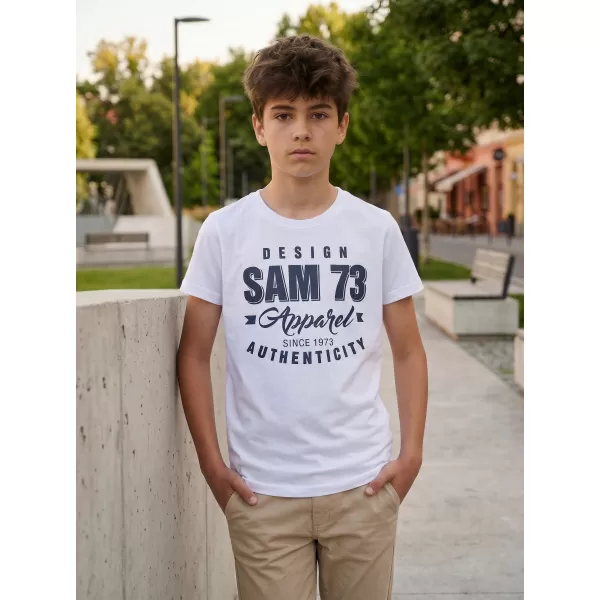 Tricou băieți SAM 73 JANSON KT 504 ALB 