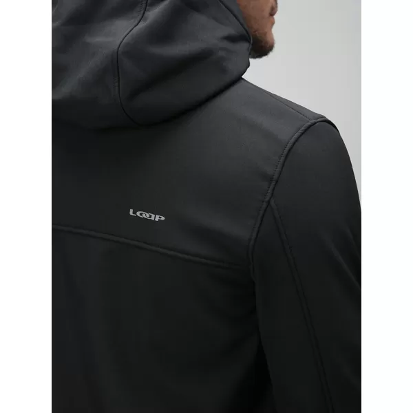  Jachetă softshell pentru bărbați LOAP LUPRON OLM2307 GRI ÎNCHIS 