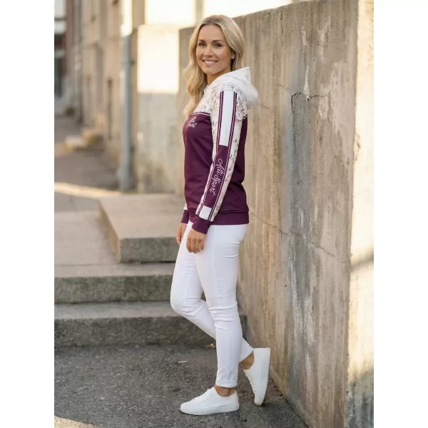  Hanorac premium pentru femei ALTISPORT VOJ/ALW008MI01 BURGUNDIA 