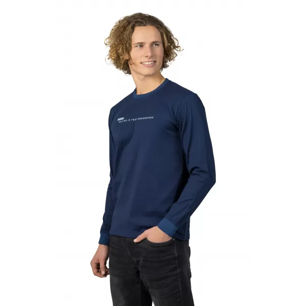  Tricou pentru bărbați cu mâneci lungi HANNAH KIRK PATRIOT ALBASTRU 