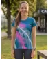 Tricou funcțional premium pentru femei ALTISPORT VOJ/ALW001TR01 BENZINĂ/ROZ