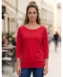 Tricou dama cu maneci 3/4 SAM 73 SELMA WT 896 ROZ ÎNCHIS