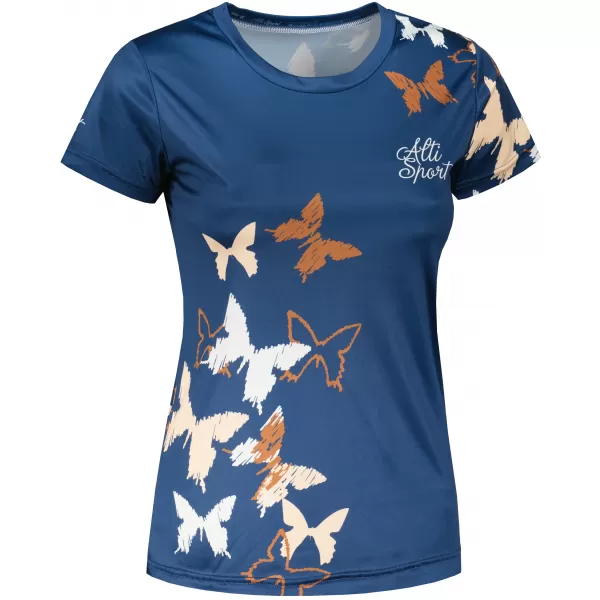  Tricou funcțional premium pentru femei ALTISPORT VOJ/ALW002TR01 BLEUMARIN/MARO 