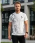 Tricou premium pentru bărbați ALTISPORT VOJ/ALM004TR01 ALB