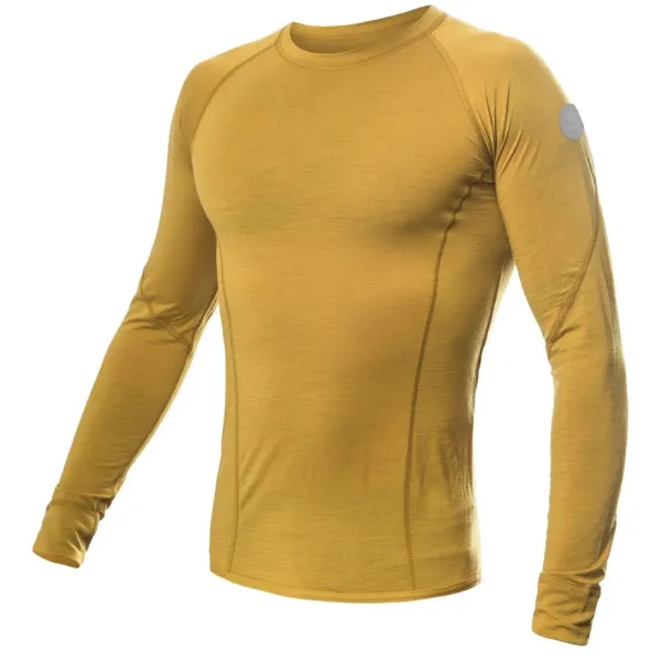  Tricou termic pentru bărbați SENSOR MERINO AIR MUSTARD 