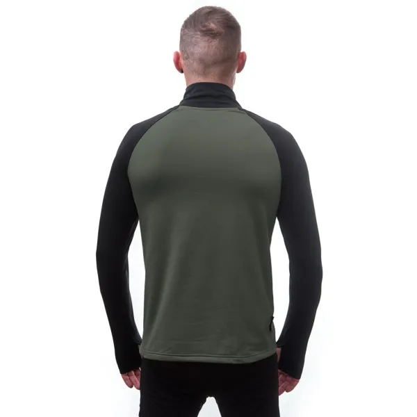  Tricou termic pentru bărbați SENSOR COOLMAX THERMO OLIVE GREEN/BLACK 
