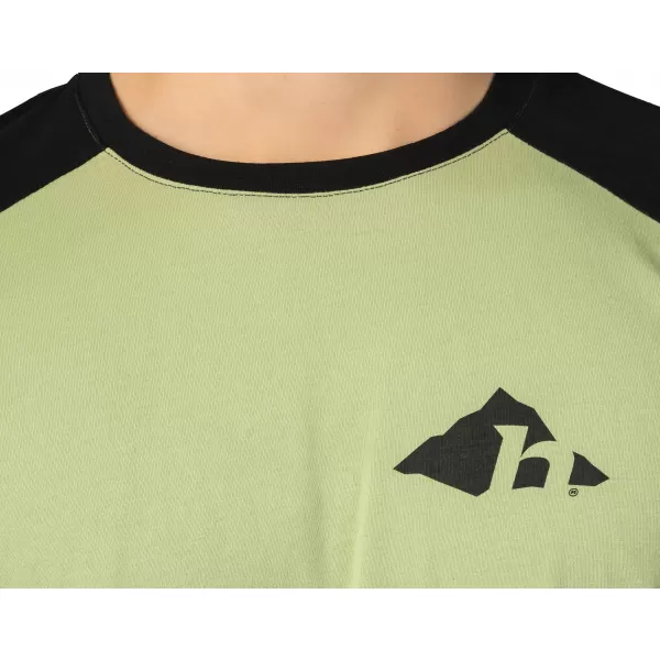  Tricou pentru bărbați cu mâneci lungi HANNAH HANES PIATRĂ DE MUŞCHI/ANTRACIT 