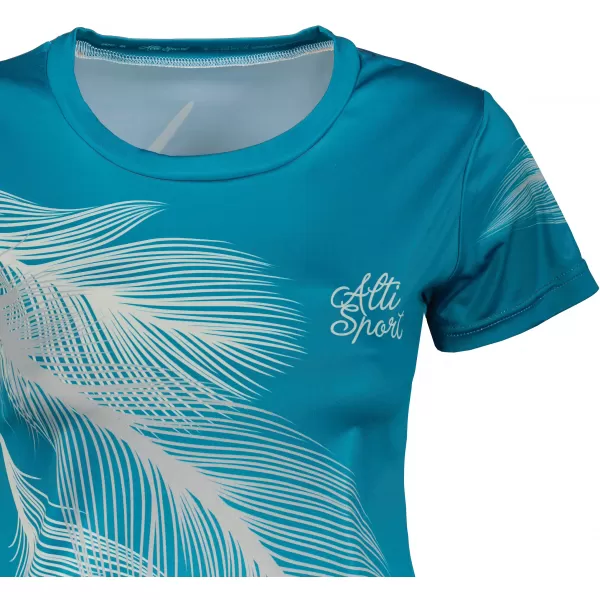  Tricou funcțional premium pentru femei ALTISPORT VOJ/ALW001TR01 SMARALD/GRI 