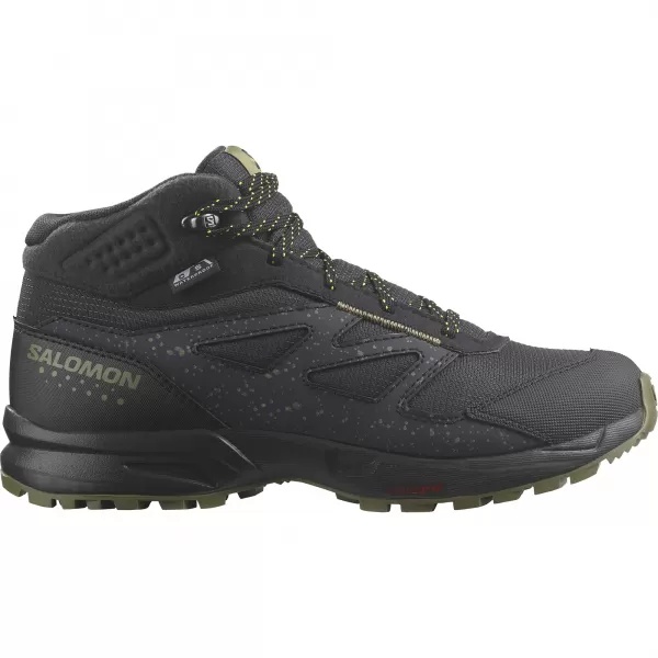  Pantofi pentru copii SALOMON OUTWAY MID CSWP JUNIOR L47283500 FANTOMĂ/NEGRU/GALBEN DE SIGURANȚĂ 