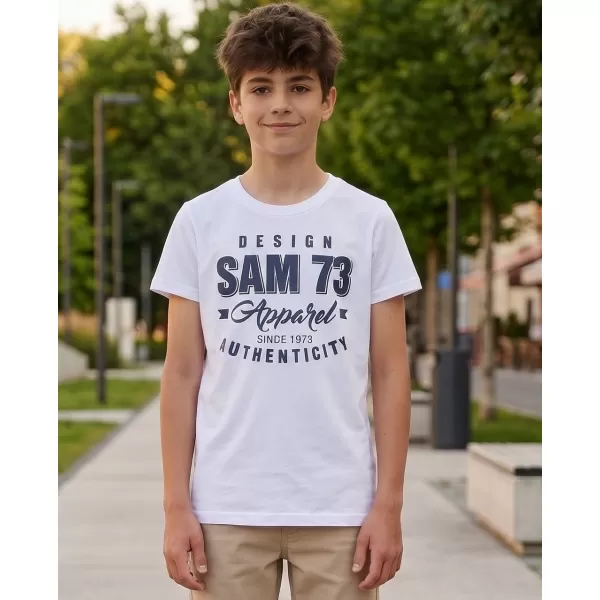  Tricou băieți SAM 73 JANSON KT 504 ALB 