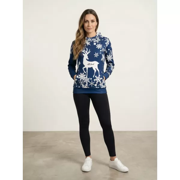  Hanorac premium pentru femei ALTISPORT VOJ/ALWVN5MI01 ALBASTRU MARIN 